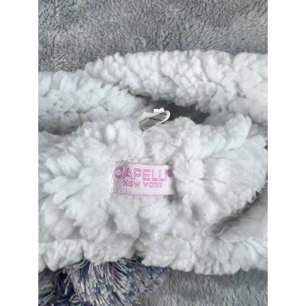 Elli by Capelli‎ Spacedye Purple Knit Earflap Hat 2-4T For Girls